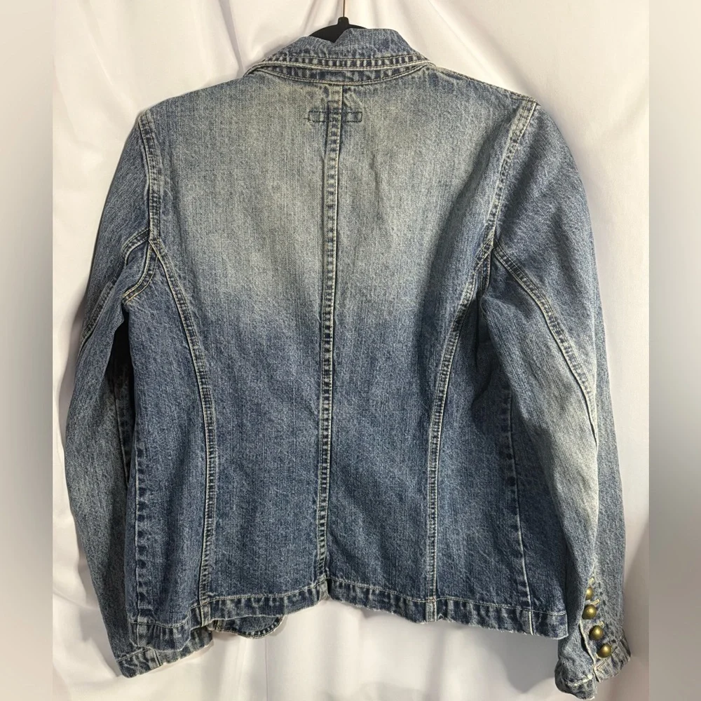 Liz Claiborne Distressed Denim Blazer